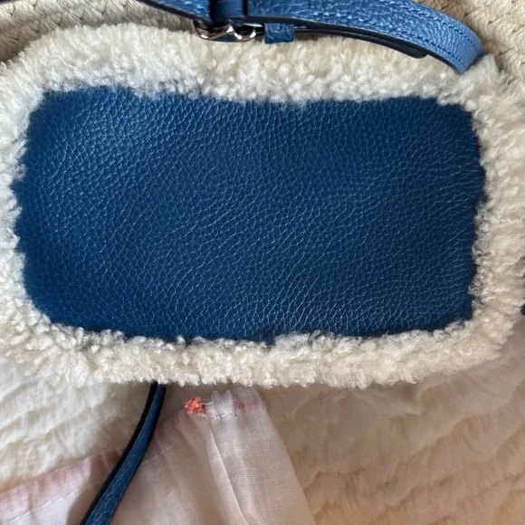 Coach Blue and Cream Crossbody Bag